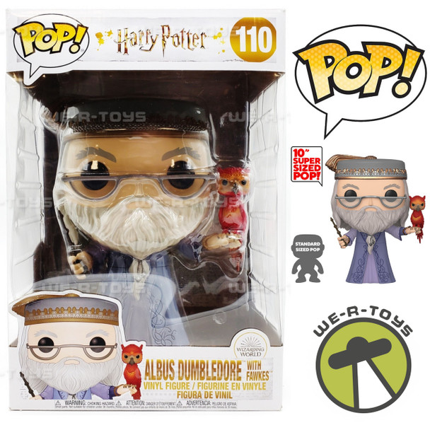 Harry Potter Funko Jumbo Pop! Harry Potter 10" Dumbledore w/ Fawkes Vinyl Figure