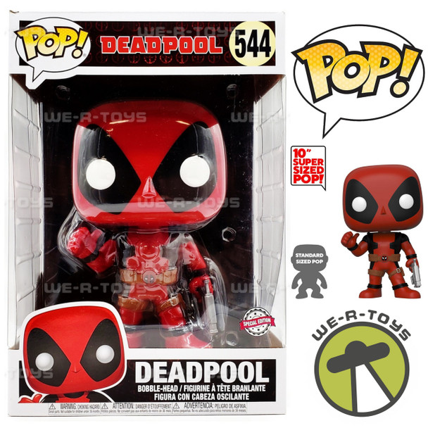 Marvel Funko Jumbo POP! Marvel Deadpool Special Edition 10" Vinyl Bobble-Head Figure