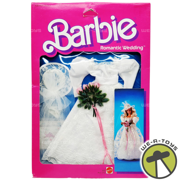 Barbie Romantic Wedding Fashion Dress & Accessories 1986 Mattel 3102 NRFB