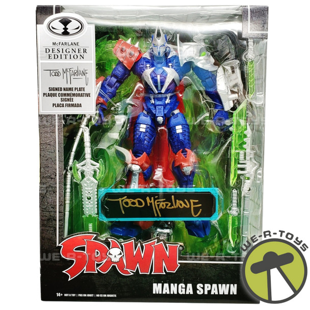 Spawn Manga Spawn Action Figure McFarlane Designer Edition With Signed Name Plate NEW