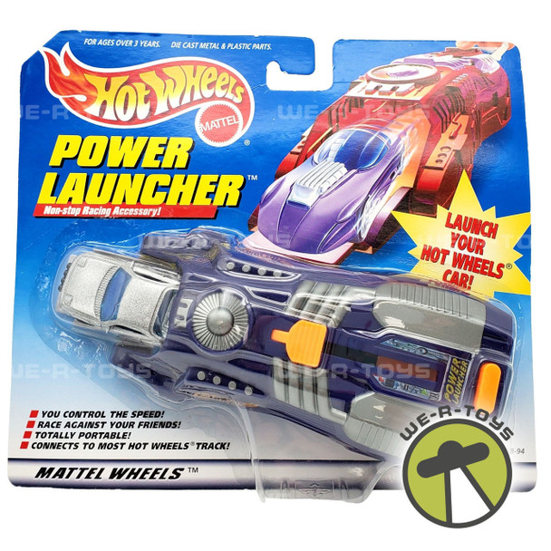 Hot Wheels Power Launcher Launch your Hot Wheels Car Purple Mattel 1998