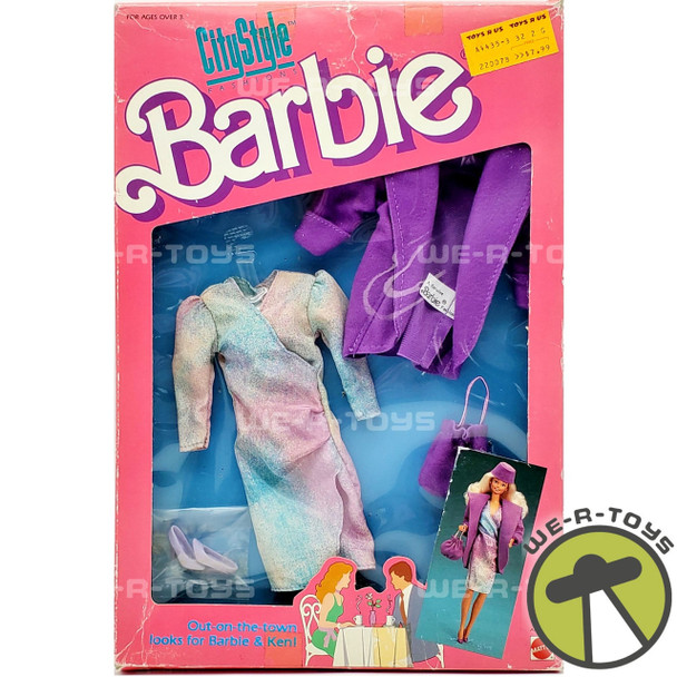 Barbie City Style Fashions Purple and Blue Town Outfit 1987 Mattel #4430