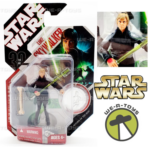 Star Wars 30th Anniversary Luke Skywalker Jedi Knight Action Figure with Coin