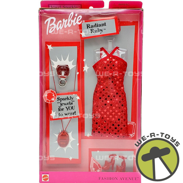 Barbie Fashion Avenue Jewel Sparkle Radiant Ruby Fashion 2001 Mattel #52960 NRFB
