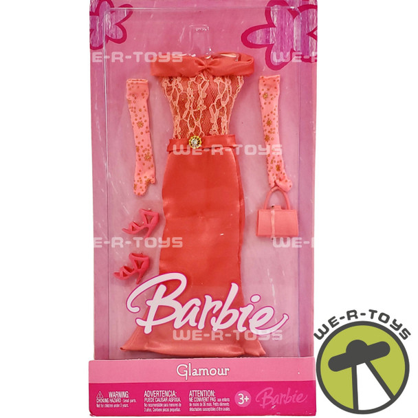 Barbie Glamour Coral Gown with Gloves and Shoes 2005 Mattel #J0524 NRFB