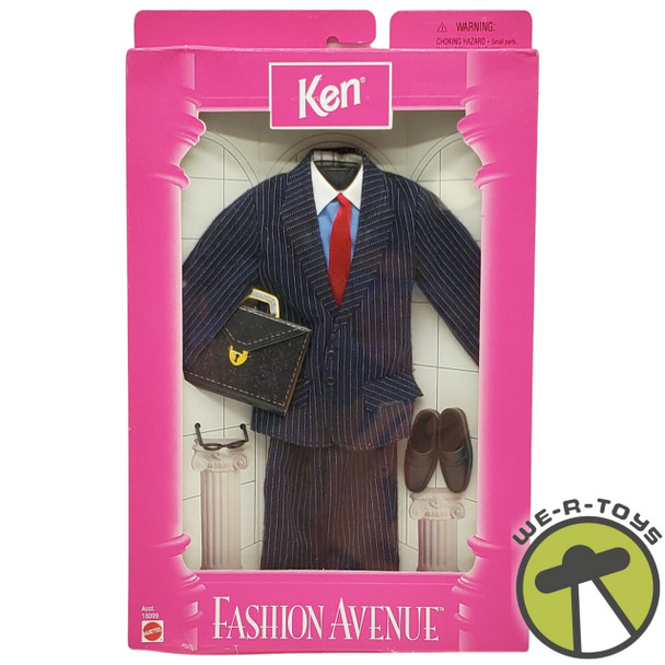 Barbie Fashion Avenue Ken Pinstripe Business Suit 1997 Mattel 18103 NRFB
