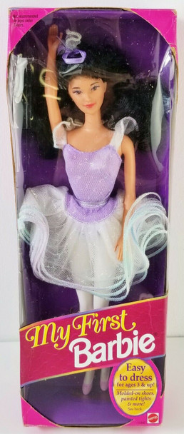 My First Barbie Easy to Dress Ballerina 1993 Mattel 11342 Black Hair NRFB