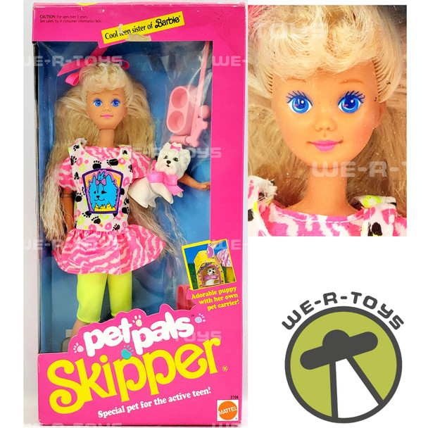 Barbie Pet Pals Skipper Doll with Puppy 1991 Mattel 2709 NRFB