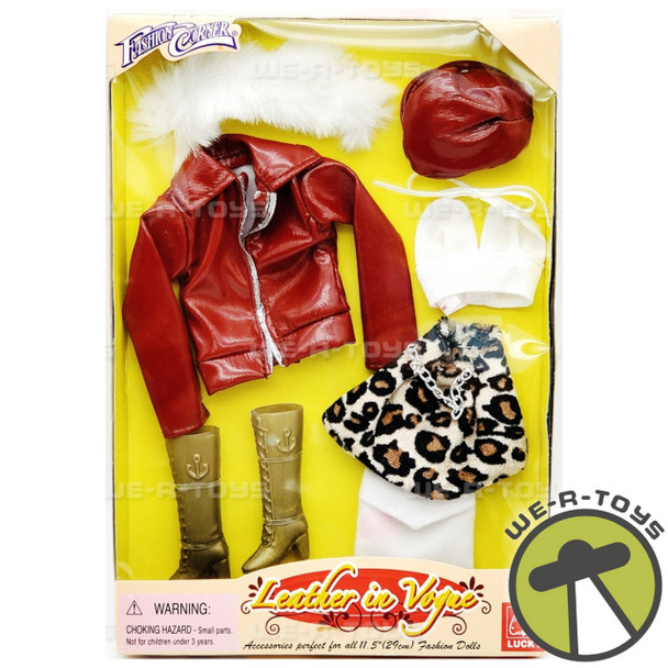 Fashion Corner Leather in Vogue Fashion Red Jacket & Hat Lucky No. 88119 NRFB