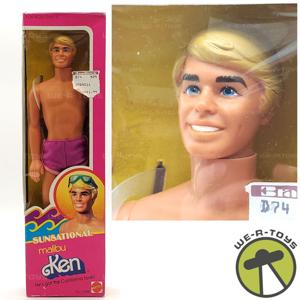 Barbie Sunsational Malibu Ken Doll 1981 Mattel No. 1088 NEW