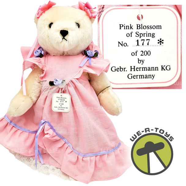 Hermann Germany Pink Blossom of Spring Bear Disney Teddy Convention 1991 NEW