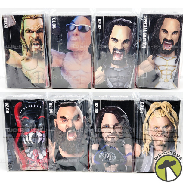 WWE Slam Stars Lot of 8 Figurines Triple H, The Rock & More Loot Crates NRFB