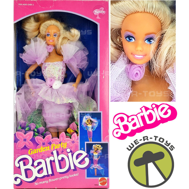 Barbie Garden Party Purple Change-Around Skirt Doll 1988 Mattel #1953 NRFB