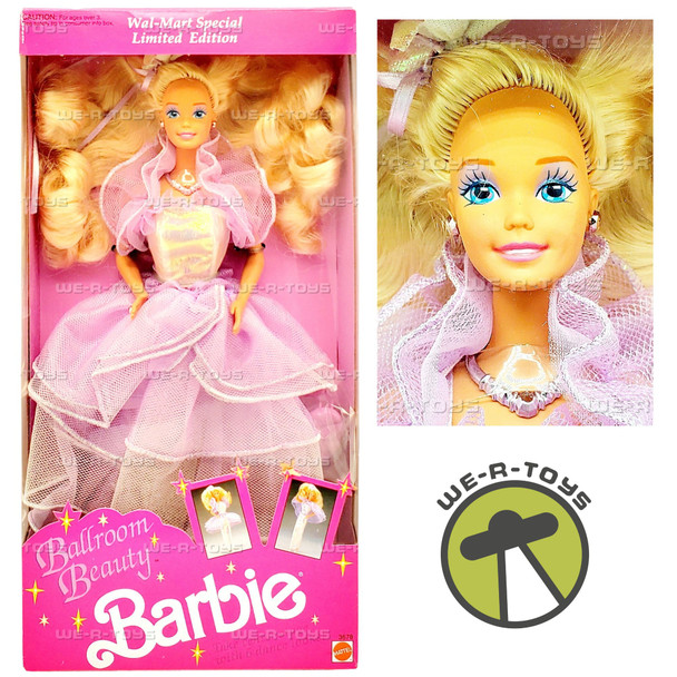 Ballroom Beauty Barbie Doll Wal-Mart Special Limited Edition 1991 Mattel 3678