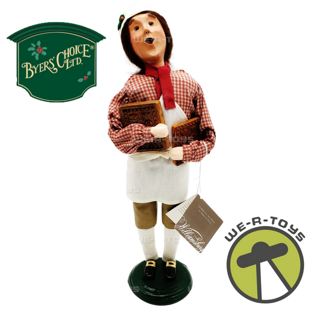 Byers' Choice Williamsburg Tavern Life Baker With Cookie Molds 14.5" Figure