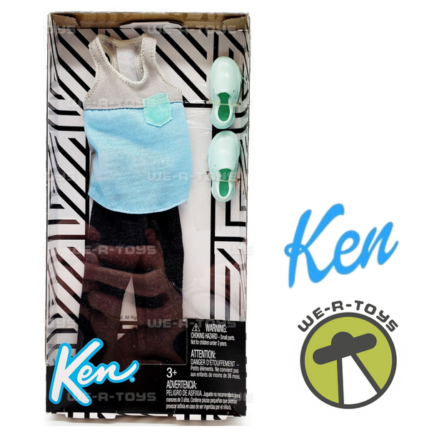 Barbie Ken Tank Top & Black Sweat Pants Fashion Pack 2017 Mattel FKT45