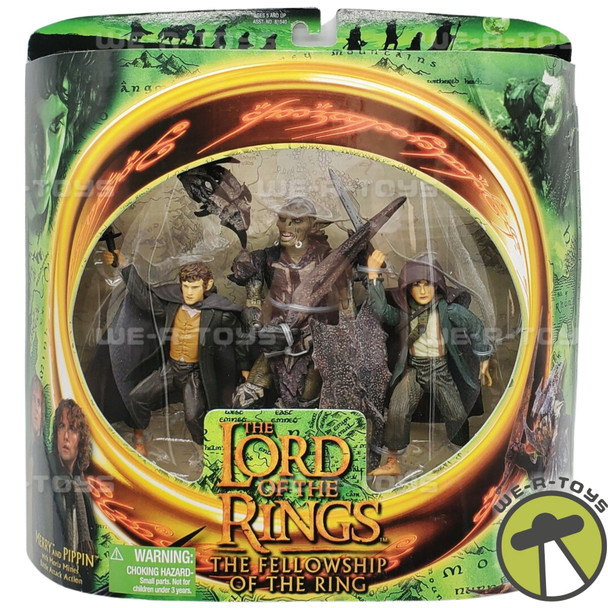 Lord of the Rings Merry & Pippin with Moria Orc 2001 Toy Biz 81042 NRFP