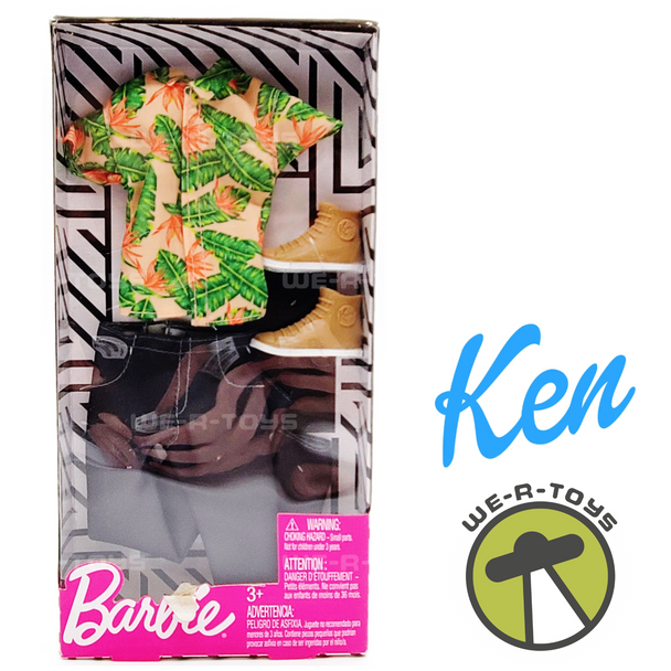 Barbie Ken Hawaiian Shirt Fashion Pack 2018 Mattel FXJ39