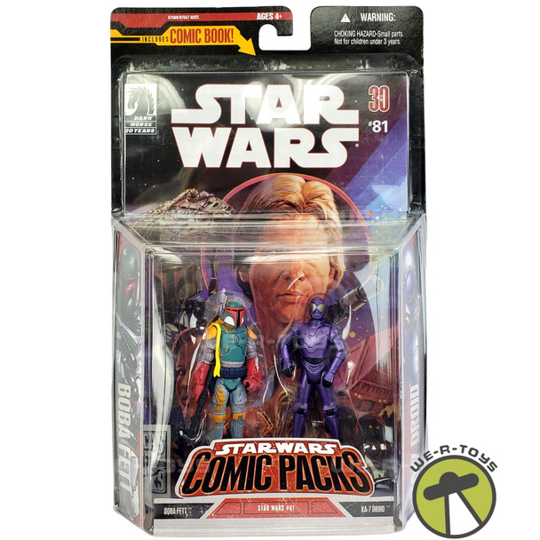 Star Wars Comic Packs #81 Boba Fett and RA-7 Droid Figure Hasbro 2007 NRFP