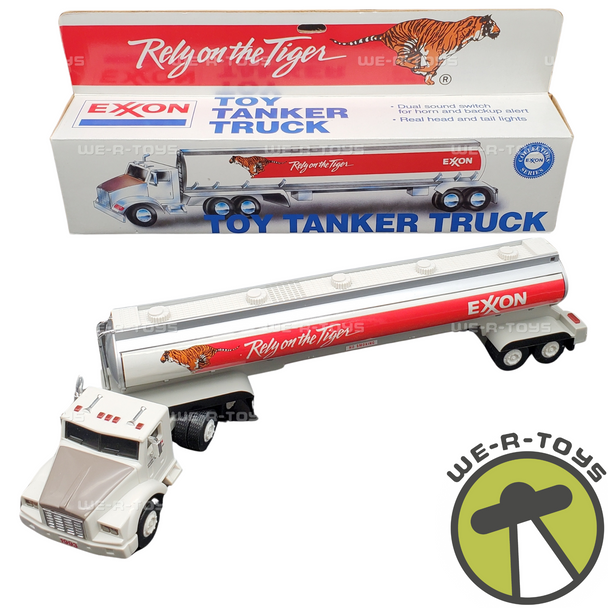Exxon Rely on the Tiger Toy Tanker Truck with Lights and Sounds Retired NEW