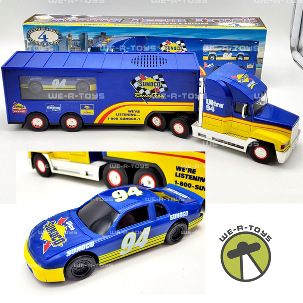 Sunoco Racing Team Truck with Friction Race Car Included 2 Vehicles in 1 NEW