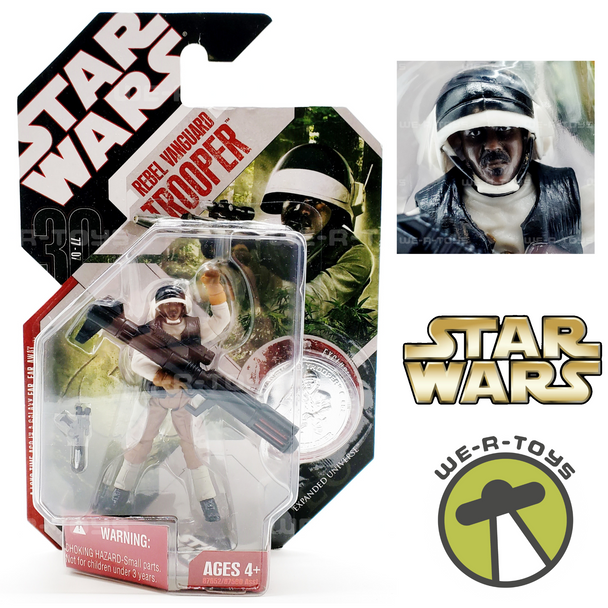Star Wars 30th Anniversary Rebel Vanguard Trooper Action Figure with Coin 2007