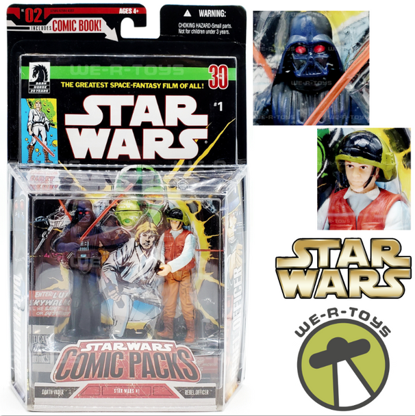 Star Wars Comic Packs Expanded Universe Darth Vader & Rebel Officer Figure 2Pack