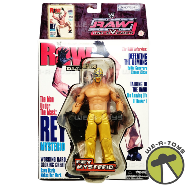 WWE RAW Uncovered Rey Mysterio Action Figure 2003 Jakks Pacific 90465 NRFP
