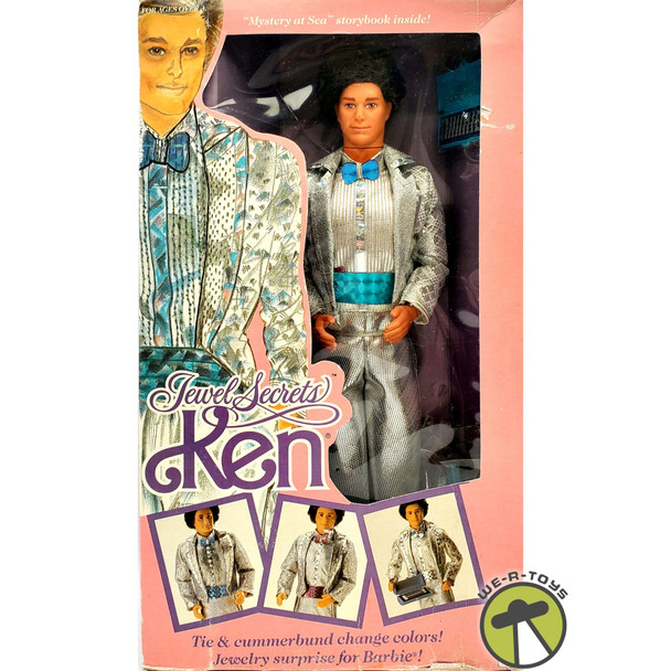 Barbie Jewel Secrets Ken Doll Color Changing Cummerbund 1986 Mattel # 1719 NRFB