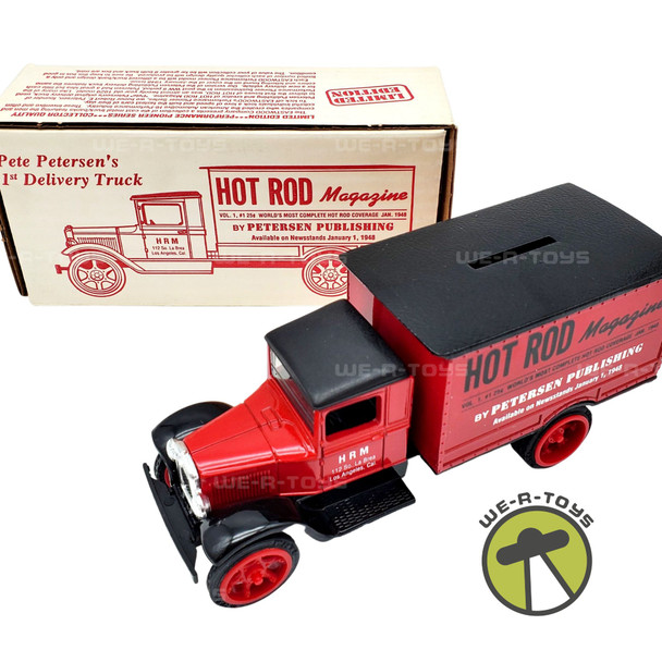 Pete Peterson 1st Delivery Truck Hot Rod Magazine Coin Bank ERTL 1991 NEW