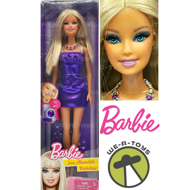 Barbie June Alexandrite Birthstone Collection Doll 2011 Mattel #V9524 NRFB
