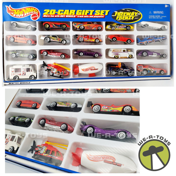 Hot Wheels 20-Car Gift Set Freeway Frenzy No. 28933 Mattel 2000 NRFP