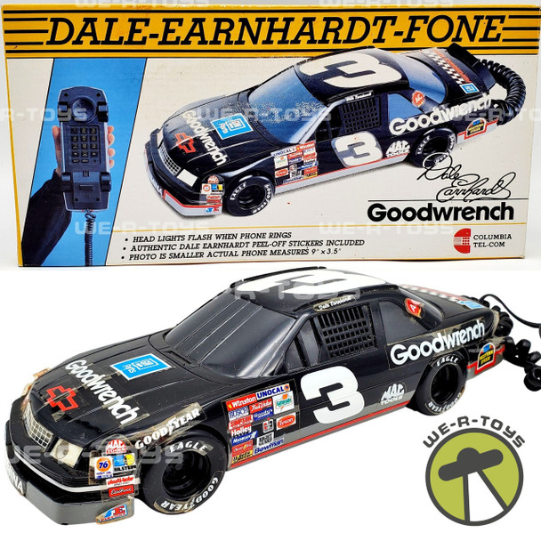 NASCAR Columbia Tel-Com NASCAR Dale Earnhardt #3 Goodwrench Vintage Telephone USED