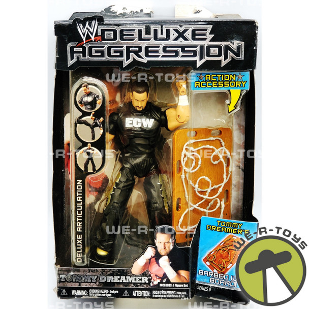 WWE Deluxe Aggression Series 9 Tommy Dreamer Figure W/ Action Accessory 2007 NEW
