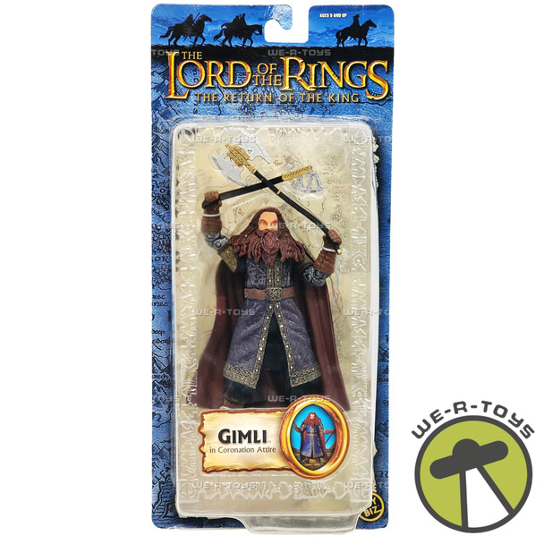 Lord of the Rings Return of the King Coronation Attire Gimli Action Figure NRFP