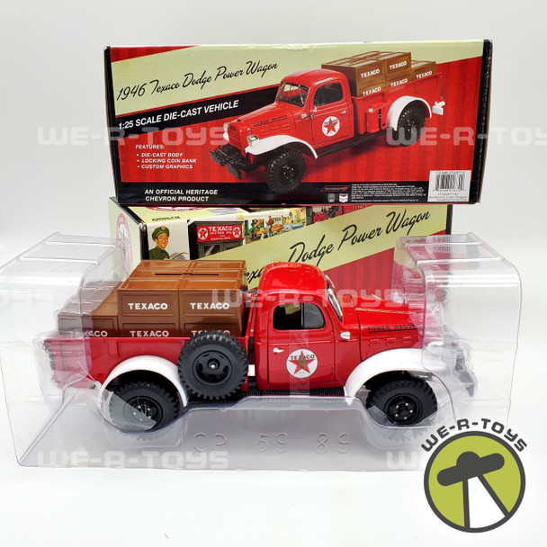 Texaco 1946 Texaco Dodge Power Wagons Lot of 2 Red Die-Cast Banks Vehicles NEW