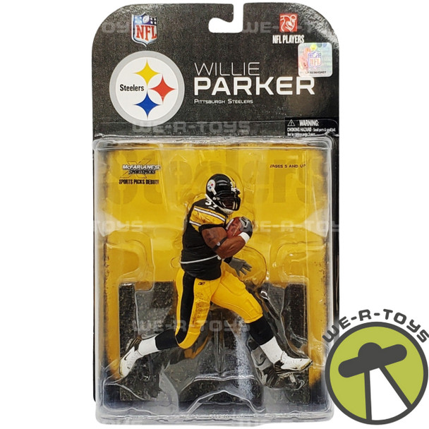 NFL Pittsburgh Steelers Willie Parker Action Figure 2008 McFarlane Toys 74121 NRFP