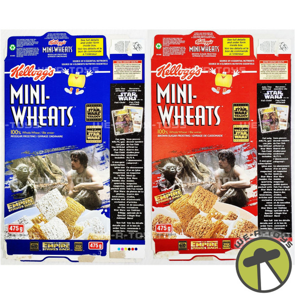 Star Wars The Trilogy Lot of 2 Kellogg's Mini-Wheats Cereal Boxes Empty USED