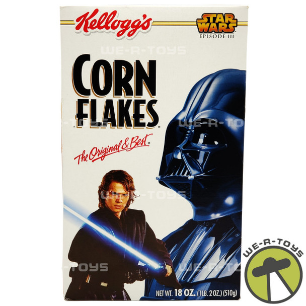 Star Wars Revenge of the Sith Darth Vader Kellogg's Corn Flakes Cereal Box NEW