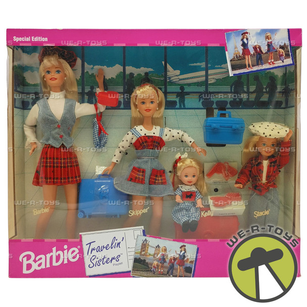 BarbieTravelin' Sisters Gift Set of Four Dolls Set 1995 Mattel No. 14073 New