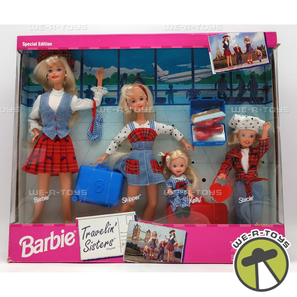 Travelin' Sisters Barbie Doll Set of Four Dolls & Accessories 1995 Mattel 14073