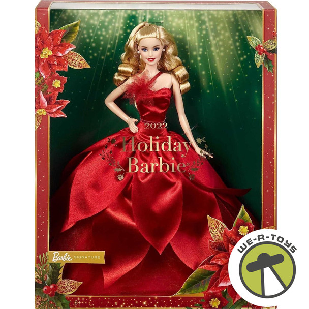 Barbie Signature 2022 Holiday Doll with Blonde Hair Mattel HBY03