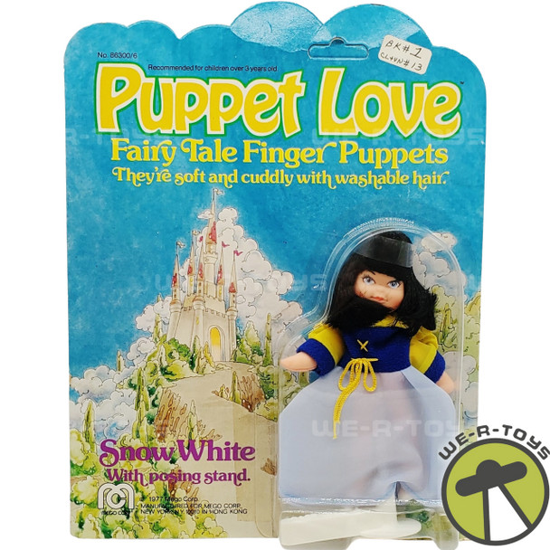 Puppet Love Fairy Tale Snow White Finger Puppet 1977 Mego Corp 86306 NRFP