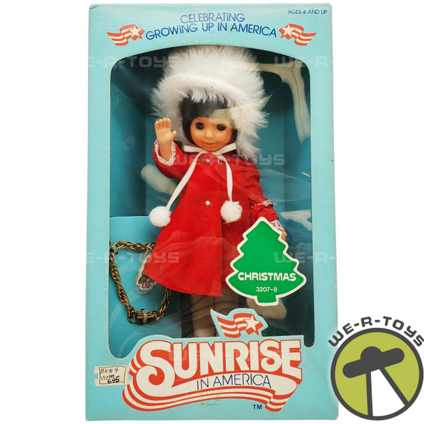 Sunrise in America Christmas doll and Charm Bracelet 1982 Gatabox Ltd 3201 NRFB