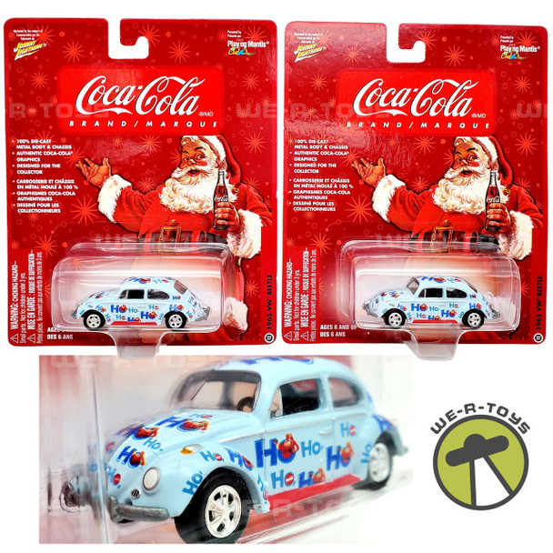 Coca-Cola Johnny Lightning Coca-Cola Brand 1965 Volkswagen Beetle Christmas (Lot of 2)NRFP