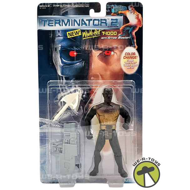 Terminator 2 White-Hot T-1000 Action Figure With Arrow Blaster 1991 Kenner NRFB