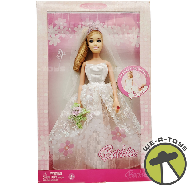 Barbie Bride with Light up Wedding Ring 2006 Mattel K8583 NRFB