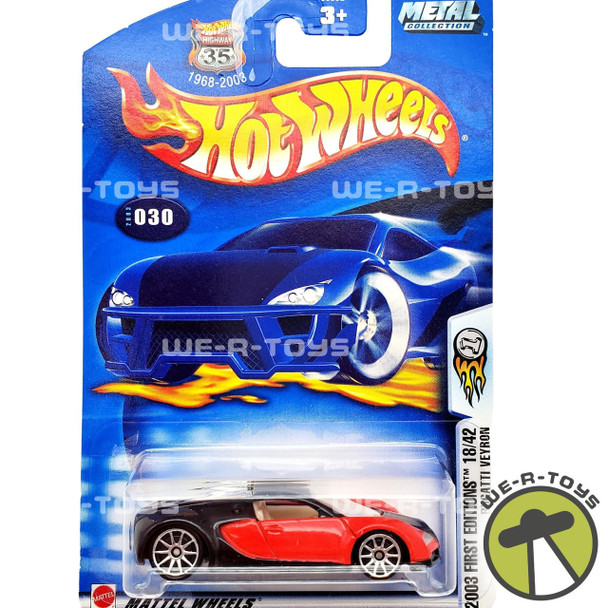 Hot Wheels Bugatti Veyron 35th Anniversary 2003 First Editions 18/42 Mattel NRFP
