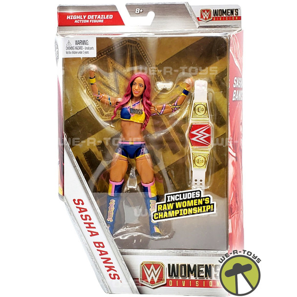 WWE Elite Collection Women's Division Sasha Banks Action Figure 2017 Mattel NRFB