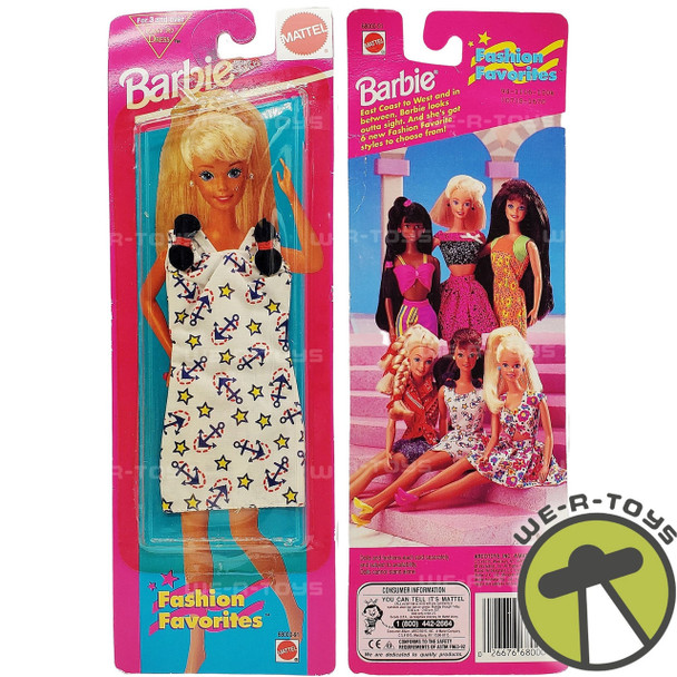 Barbie Fashion Favorites Sailor Themed Shift Dress 1995 Mattel No. 68000-91 NRFP
